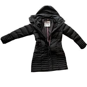 PUFFA THE ORIGINAL DUVET COAT Puffer Mid Length England Black UK 8 S